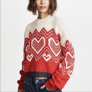 Free People I Heart You Cropped Sweater